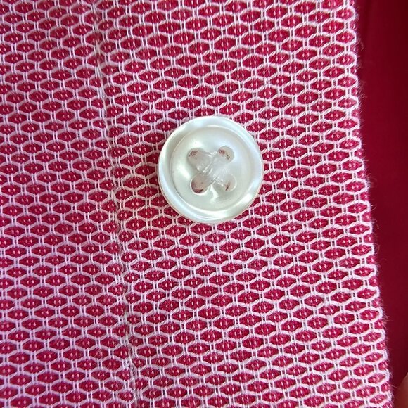 Zara Men's Red/Pink Dress Shirt, Slim Fit, Long Sleeve, Size L - Picture 10 of 13